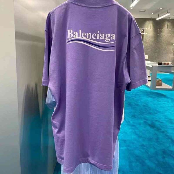 2022 designer bal t shirt edition paris 2022ss classic wave embroidery men's and women's versatile short sleeve t-shirt oversize, White;black
2022 designer bal t shirt edition paris 2022ss classic wave embroidery men's and women's versatile short sleeve t-shirt oversize, White;black