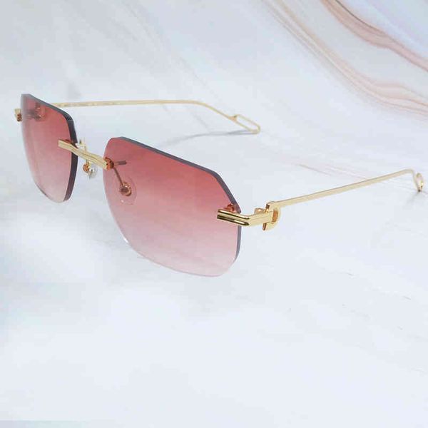 2022 factory wholesale model metal mens sun glasses women driving shades summer cool decoration protect rimless sunglass sunglasses, White;black
2022 factory wholesale model metal mens sun glasses women driving shades summer cool decoration protect rimless sunglass sunglasses, White;black