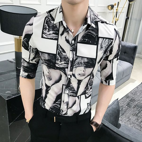 summer graffiti printed shirt men long sleeve cotton lapel breathable mens hawaiian shirts streetwear casual clothing aa, White;black
summer graffiti printed shirt men long sleeve cotton lapel breathable mens hawaiian shirts streetwear casual clothing aa, White;black