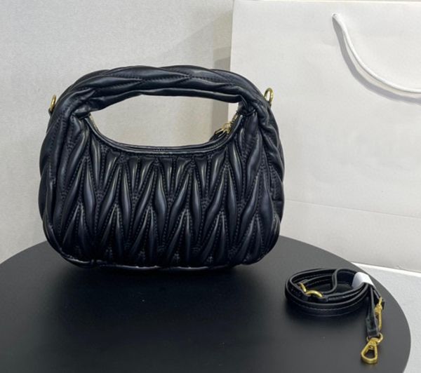 women's bag shoulder iconic designer wander two miu matelasse nappa hobo gold hardware metal lettering hasp baguette front cotton a5016, Black
women's bag shoulder iconic designer wander two miu matelasse nappa hobo gold hardware metal lettering hasp baguette front cotton a5016, Black