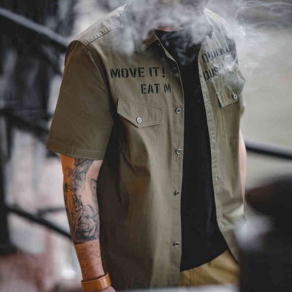 men's tracksuits madden work clothes letter printed canvas short sleeved shirt multi pocket wash breathable men's summer h84b, Gray
men's tracksuits madden work clothes letter printed canvas short sleeved shirt multi pocket wash breathable men's summer h84b, Gray