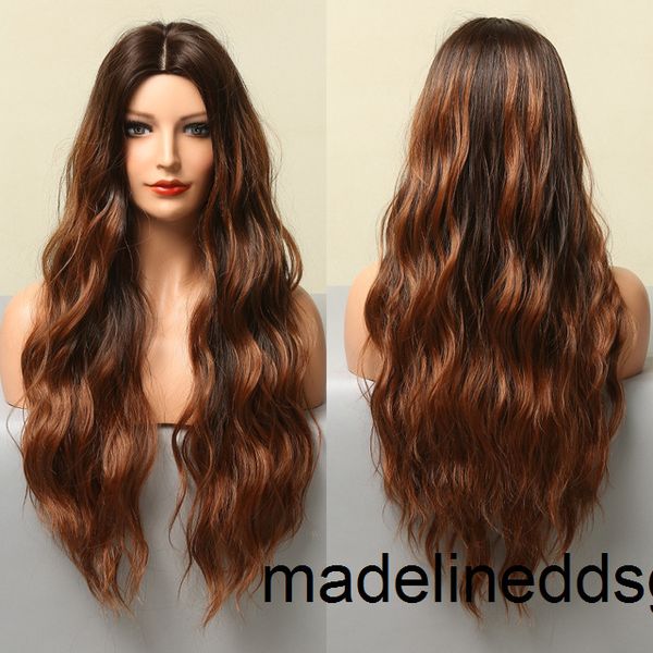 long ombre light ash brown blonde wavy curly wig cosplay party daily synthetic wig for women wigs colored hair high density temperature qykk, Black
long ombre light ash brown blonde wavy curly wig cosplay party daily synthetic wig for women wigs colored hair high density temperature qykk, Black