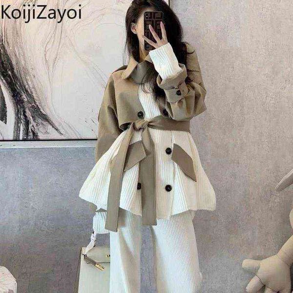 women's trench coats koijizayoi elegant women autumn winter fashion office lady korean long winder breaker jacket sleeves with beltwome, Tan;black
women's trench coats koijizayoi elegant women autumn winter fashion office lady korean long winder breaker jacket sleeves with beltwome, Tan;black