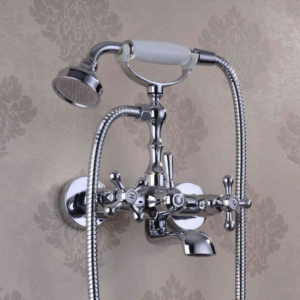 bath faucet brass chrome plated wall shower set electroplating simple bathtub faucet with ceramic telephone hand spray k6xl
bath faucet brass chrome plated wall shower set electroplating simple bathtub faucet with ceramic telephone hand spray k6xl