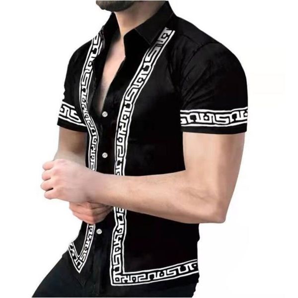mens shirts summer street fashion casual stripes 3d printing buttonup short sleeve trend slim fit breathable 220630, White;black
mens shirts summer street fashion casual stripes 3d printing buttonup short sleeve trend slim fit breathable 220630, White;black