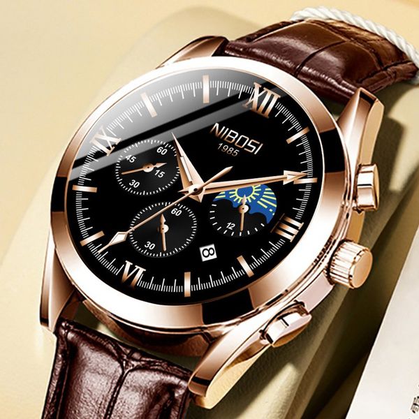 nibosi 2021 casual men sport watch luxury band business leather strap quartz wacthes wrist watches fashion relogio masculino, Silver
nibosi 2021 casual men sport watch luxury band business leather strap quartz wacthes wrist watches fashion relogio masculino, Silver