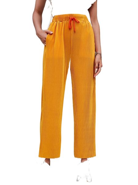 sollinarry slant pocket drawstring waist straight leg pants 14vb#, Black;white
sollinarry slant pocket drawstring waist straight leg pants 14vb#, Black;white