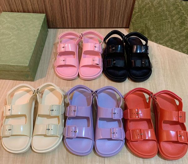 2022 luxury designer jelly sandals studded rubber slippers ouverture heel velcro adjustment buckle women sandals height 4cm white, Black
2022 luxury designer jelly sandals studded rubber slippers ouverture heel velcro adjustment buckle women sandals height 4cm white, Black