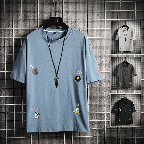 cat t shirts don't worry print cartoon crow funny t-shirt printed tee cute gift tshirt hip hop short sleeve tees, White;black 
cat t shirts don't worry print cartoon crow funny t-shirt printed tee cute gift tshirt hip hop short sleeve tees, White;black