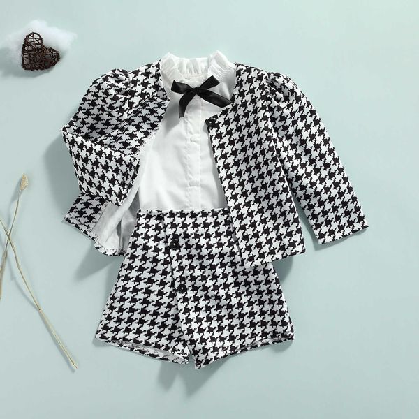 toddler girls casual three-piece fashion autumn clothes set black houndstooth cardigan shorts white shirt children outwear
toddler girls casual three-piece fashion autumn clothes set black houndstooth cardigan shorts white shirt children outwear