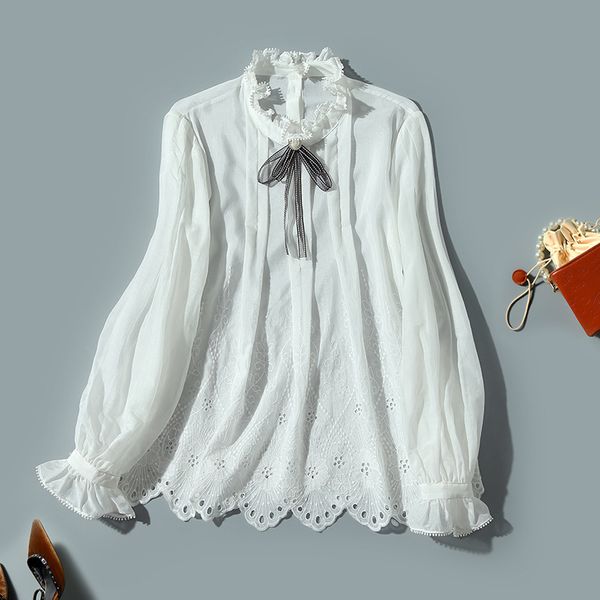 women's blouses & shirts spring shenzhen nanyou temperament white embroidered silk cotton single breasted long sleeved cardigan stand c
women's blouses & shirts spring shenzhen nanyou temperament white embroidered silk cotton single breasted long sleeved cardigan stand c