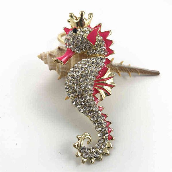 lovely diamond creative seahorse keychain alloy marine animal car, Slivery;golden 
lovely diamond creative seahorse keychain alloy marine animal car, Slivery;golden