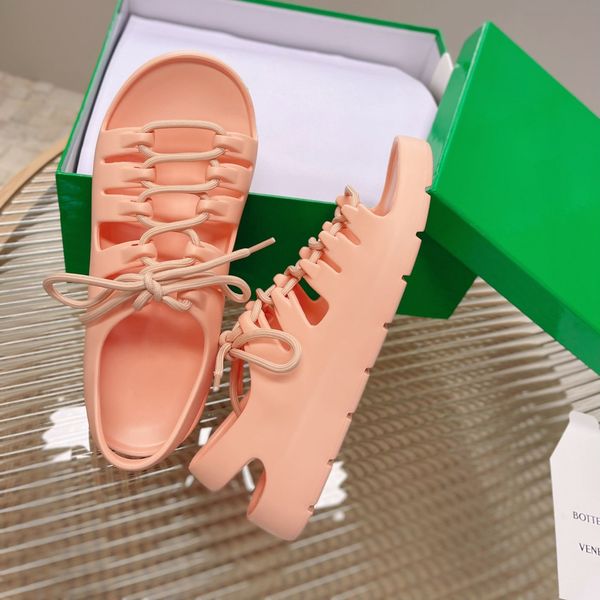 women's jelly strap sandals luxury designer brand flat bottom is very comfortable, Black
women's jelly strap sandals luxury designer brand flat bottom is very comfortable, Black