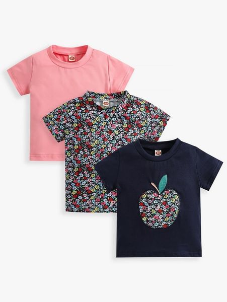 baby 3pcs apple & floral print she, Blue
baby 3pcs apple & floral print she, Blue