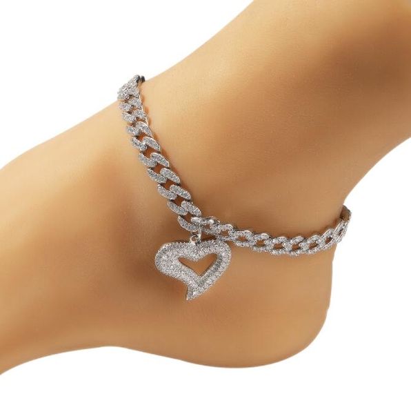 9inch cuban anklet with hollow heart miami link plus extension chain bling hip hop jewelry for gift, Red;blue
9inch cuban anklet with hollow heart miami link plus extension chain bling hip hop jewelry for gift, Red;blue
