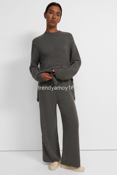 women's knits & tees chunyuan 21 autumn and winter hill swiss wool cashmere blended multi button sweater wide leg pants suit women', White
women's knits & tees chunyuan 21 autumn and winter hill swiss wool cashmere blended multi button sweater wide leg pants suit women', White