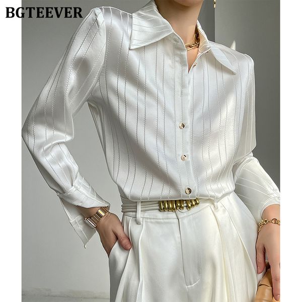 stylish loose women striped shirts 2022 spring long sleeve single-breasted female satin blouses ladies, White
stylish loose women striped shirts 2022 spring long sleeve single-breasted female satin blouses ladies, White