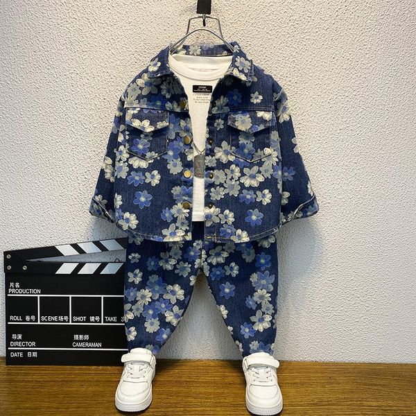 clothing sets boys' autumn suits 2022 spring and children's denim jacket boy clothes, White
clothing sets boys' autumn suits 2022 spring and children's denim jacket boy clothes, White
