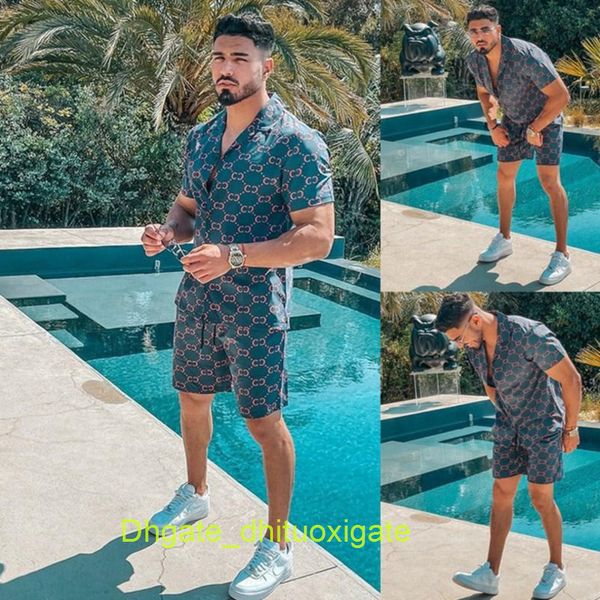 men's luxury casual shirts men tracksuits hawaiian sets printing summer short sleeve button shirt fashion beach shorts tees streetwear, White;black
men's luxury casual shirts men tracksuits hawaiian sets printing summer short sleeve button shirt fashion beach shorts tees streetwear, White;black