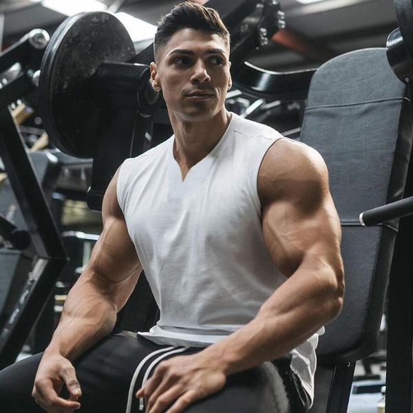 mens sports casual workout tank running gym clothing bodybuilding fitness singlets sleeveless v-neck vest shirt men, White;black
mens sports casual workout tank running gym clothing bodybuilding fitness singlets sleeveless v-neck vest shirt men, White;black