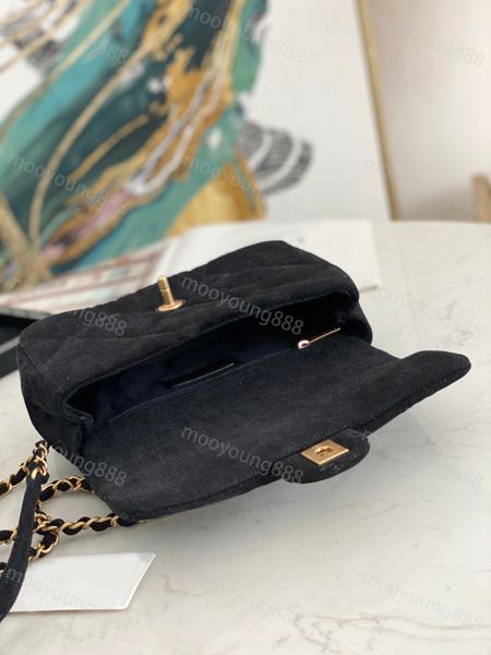 tier quality luxury designer 23cm quilted small flap bags women denim purses classic crossbody large black shoulder gold chain bag hangbag c
tier quality luxury designer 23cm quilted small flap bags women denim purses classic crossbody large black shoulder gold chain bag hangbag c