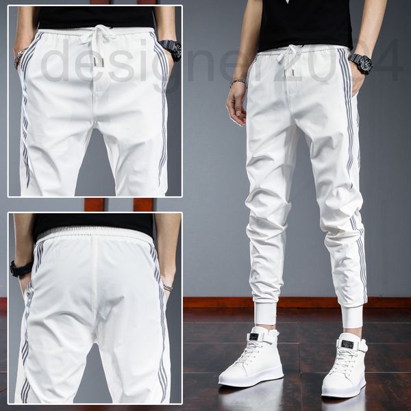 men's shorts designer ice silk pants men's korean version trend summer slim fit casual leggings sportswear ins9 capris s63y, White;black
men's shorts designer ice silk pants men's korean version trend summer slim fit casual leggings sportswear ins9 capris s63y, White;black
