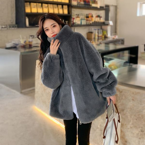 2022 new korean lamb wool coat stand collar loose granular sheep shearing fur integrated coat female fur winter t220716, Black
2022 new korean lamb wool coat stand collar loose granular sheep shearing fur integrated coat female fur winter t220716, Black