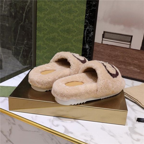 women fur slippers slide sandal wool designer thick bottom light brown merino fashion apartment slipper winter mullers, Black
women fur slippers slide sandal wool designer thick bottom light brown merino fashion apartment slipper winter mullers, Black