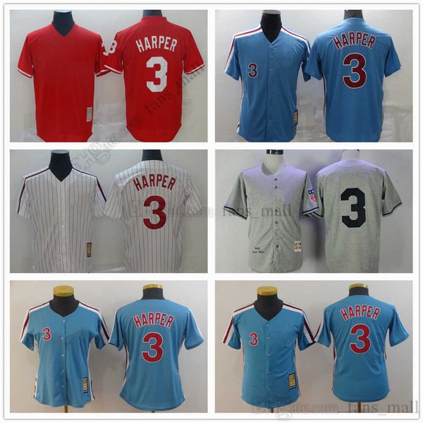 movie mitchell and ness baseball bryce 3 harper jersey vintage stitched breathable sport sale man women youth red blue white retro jerseys, Blue;black
movie mitchell and ness baseball bryce 3 harper jersey vintage stitched breathable sport sale man women youth red blue white retro jerseys, Blue;black