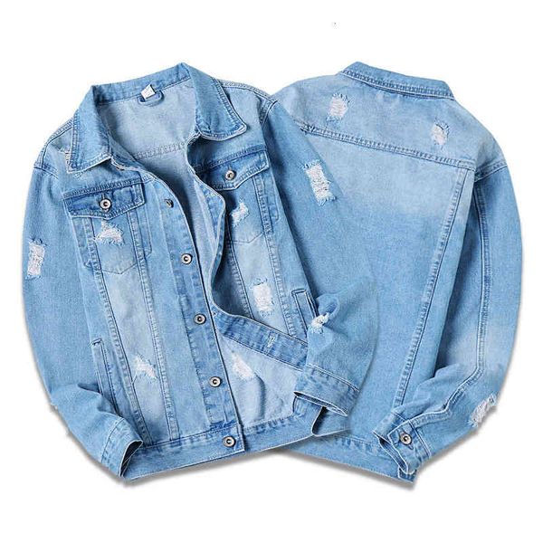 men's jackets spring and autumn men's denim casual denim jacket light blue hole handsome h3h6, Black;brown
men's jackets spring and autumn men's denim casual denim jacket light blue hole handsome h3h6, Black;brown