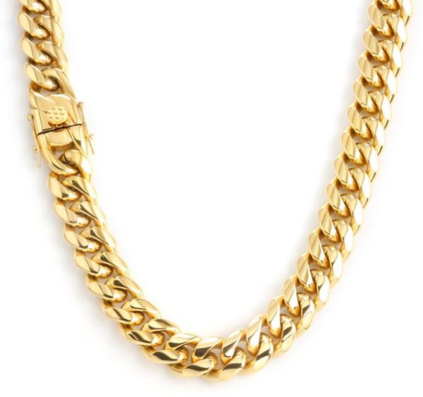 18k gold plated chains 8mm 56cm punk miami chain necklace men's hip hop jewelry cuba encrypted, Silver
18k gold plated chains 8mm 56cm punk miami chain necklace men's hip hop jewelry cuba encrypted, Silver