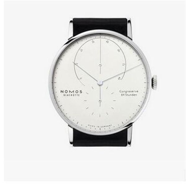 nomos new model brand glashutte gangreserve 84 stunden automatic wristwatch men's fashion watch white dial black leather 242m, Slivery;brown
nomos new model brand glashutte gangreserve 84 stunden automatic wristwatch men's fashion watch white dial black leather 242m, Slivery;brown