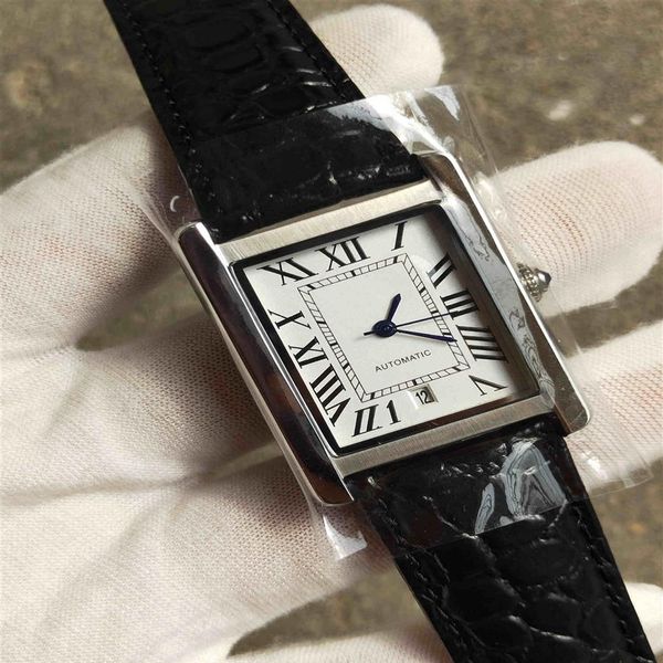 automatic watch mechanical men's watches wrist watch black leather strap mens male sports wristwatch255a, Slivery;brown
automatic watch mechanical men's watches wrist watch black leather strap mens male sports wristwatch255a, Slivery;brown