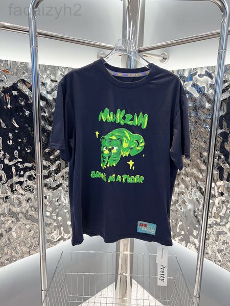women's t-shirt designer chaopai 22 early spring new year of the tiger series green oil painting folding wear inside and outside casual, White
women's t-shirt designer chaopai 22 early spring new year of the tiger series green oil painting folding wear inside and outside casual, White