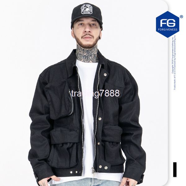 men's jackets fg menswear | autumn and winter fashion brand high street multi pocket work clothes lapel solid color loose jacket men�, Black;brown
men's jackets fg menswear | autumn and winter fashion brand high street multi pocket work clothes lapel solid color loose jacket men�, Black;brown