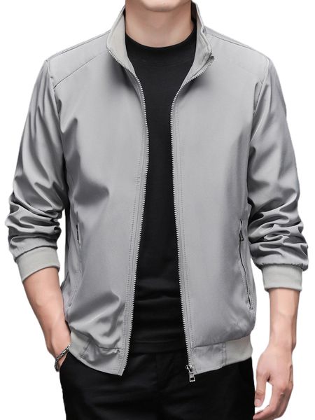 men zip up jacket l14l#, Black;brown 
men zip up jacket l14l#, Black;brown