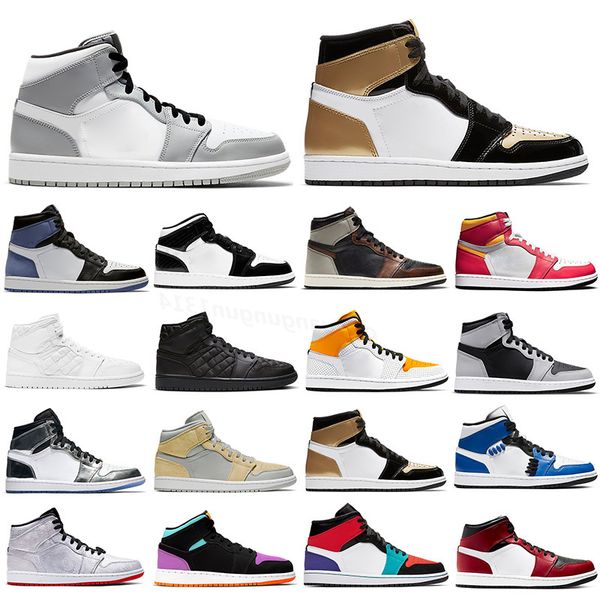 ma royal mocha 1s mocha man patent blue bred og toe, Black
