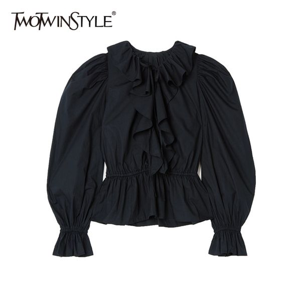 elegant black short blouse for women v neck long sleeve patchwork ruffle casual shirt female fashion clothing 210423, White
elegant black short blouse for women v neck long sleeve patchwork ruffle casual shirt female fashion clothing 210423, White