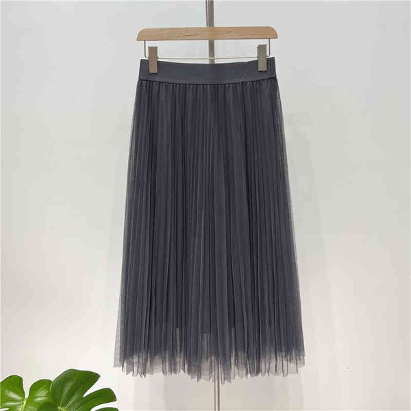 skirts d pleated skirt, elastic waist, mesh, spring and summer hanging, high waist bai with medium long skirt, Black
skirts d pleated skirt, elastic waist, mesh, spring and summer hanging, high waist bai with medium long skirt, Black
