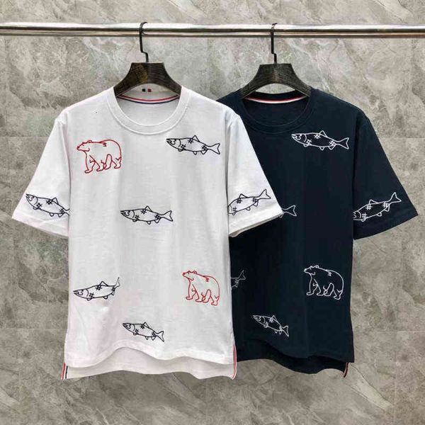 tb 2022 spring and summer new embroidered cotton short sleeve t-shirt fashion round neck casual men and women alike designer high street dun, White;black
tb 2022 spring and summer new embroidered cotton short sleeve t-shirt fashion round neck casual men and women alike designer high street dun, White;black