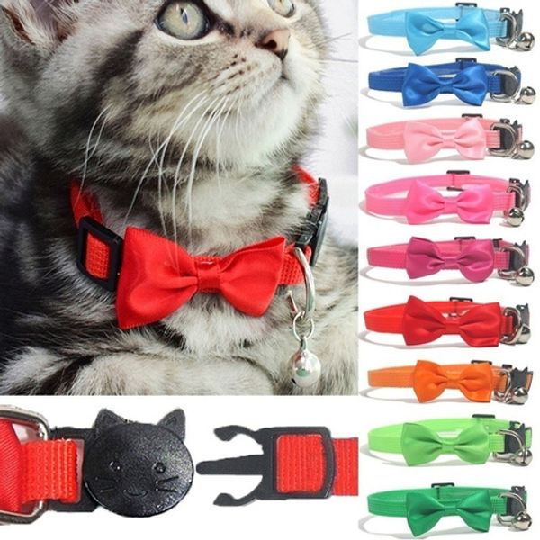 fashion new pet bow collar nylon webbing multicolor adjustable with bells jewelry cat safety buckle 9 colors
fashion new pet bow collar nylon webbing multicolor adjustable with bells jewelry cat safety buckle 9 colors