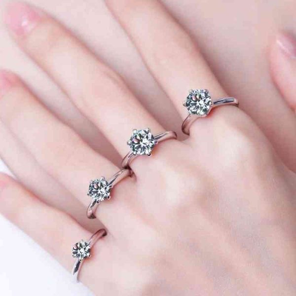 otzq t's six claw imported mo sangshi ring 18k couple pair ring proposal engagement wedding diamond valentine's day gift, Golden;silver
otzq t's six claw imported mo sangshi ring 18k couple pair ring proposal engagement wedding diamond valentine's day gift, Golden;silver