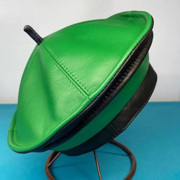 berets spring/winter 100% real leather beret hat women fashion european pumpkin painter caps female rainbow color green thin boinaberets chu, Blue;gray
berets spring/winter 100% real leather beret hat women fashion european pumpkin painter caps female rainbow color green thin boinaberets chu, Blue;gray