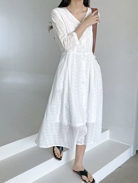 dazy-less button through schiffy dress z9y8#, Black;gray