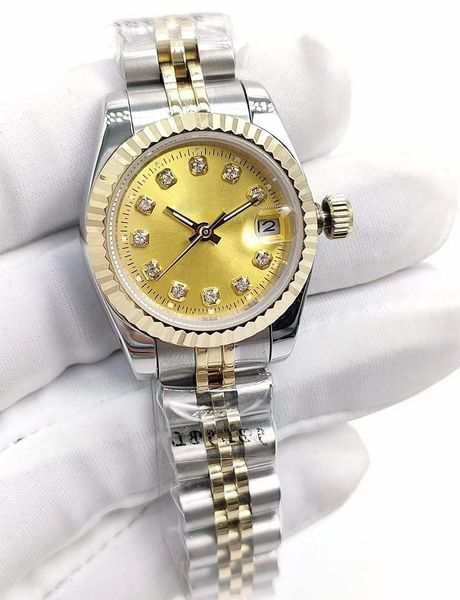 26mm women's watch ladies automatic mechanical watches womens stainless steel folding buckle sport waterproof fashion wristwatch women, Slivery;brown
26mm women's watch ladies automatic mechanical watches womens stainless steel folding buckle sport waterproof fashion wristwatch women, Slivery;brown