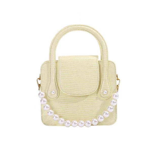 2022 new arrivals women's pu leather shoulder bag lizards pattern beaded handlebars design fashionable girl's chain bag g220524
2022 new arrivals women's pu leather shoulder bag lizards pattern beaded handlebars design fashionable girl's chain bag g220524