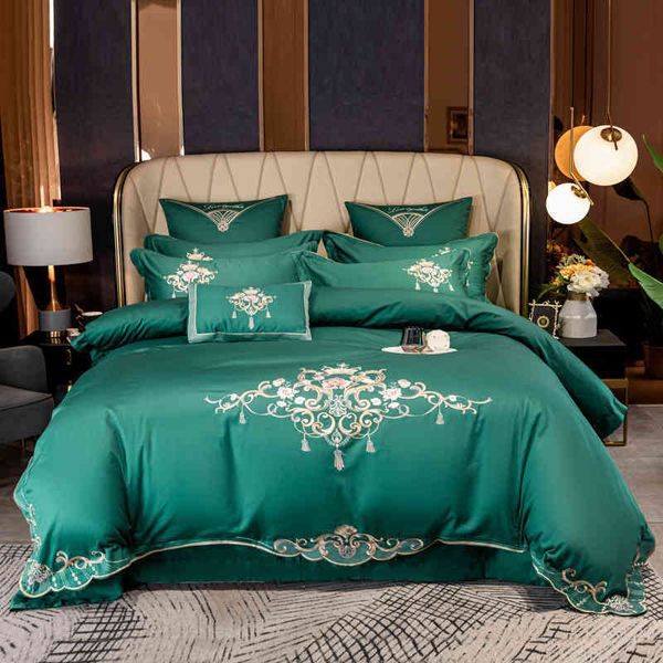 4pcs comforter cover retro flat/fitted bed sheet set gray blue chic embroidery luxury faux all cotton bedding set
4pcs comforter cover retro flat/fitted bed sheet set gray blue chic embroidery luxury faux all cotton bedding set