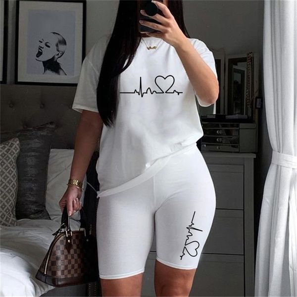 women tracksuit summer t shirts and solid color shorts set leopard love heart casual female o neck shirts 2 piece 220616, Gray
women tracksuit summer t shirts and solid color shorts set leopard love heart casual female o neck shirts 2 piece 220616, Gray