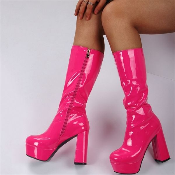 brand luxury platform heels long knee high for women zipper wedding party dress womens boots shoes 220720, Black
brand luxury platform heels long knee high for women zipper wedding party dress womens boots shoes 220720, Black