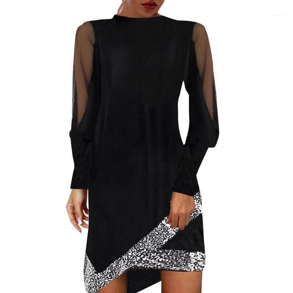 casual dresses metal glitter patchwork party for women elegant office lady round neck dress long sleeve sheer mesh lace vestidos, Black;gray
casual dresses metal glitter patchwork party for women elegant office lady round neck dress long sleeve sheer mesh lace vestidos, Black;gray